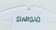 Siargao Wave Rider White Cotton Short Sleeve Crew T-Shirt