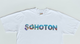 Sohoton Deep Blue Wonders White Cotton Short Sleeve Crew T-Shirt