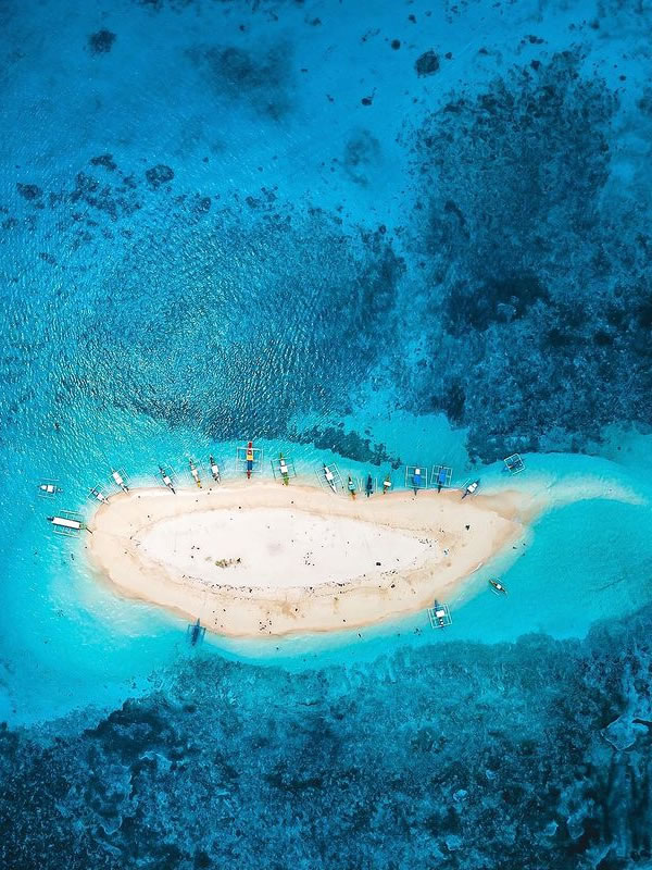 Naked Island Siargao aerial view